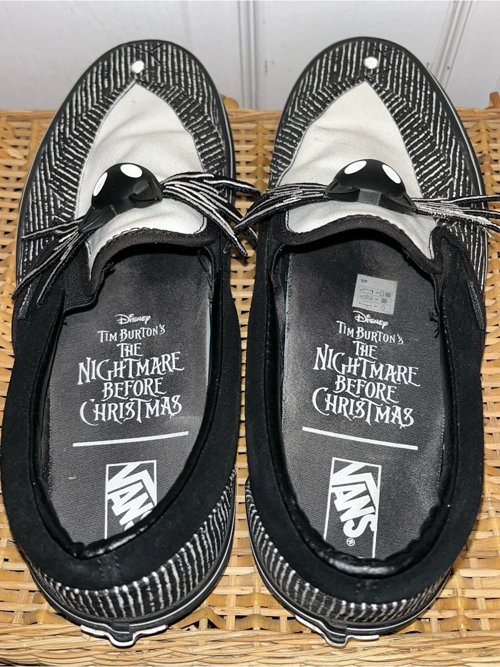 VANS X NIGHTMARE BEFORE CHRISTMAS Jack Skellington slip on sneakers Disney